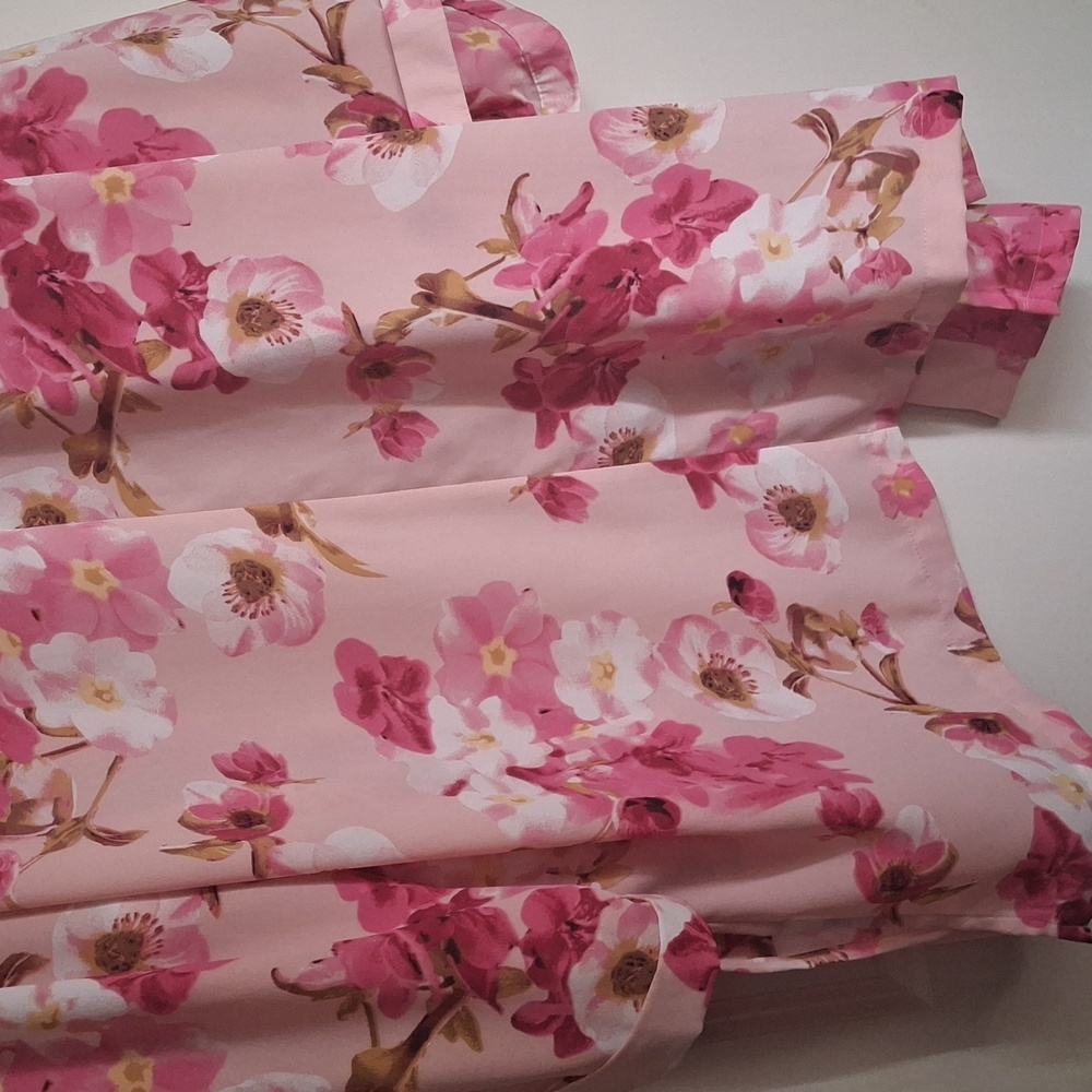 Ny Collection Floral Print Kimono Sz L LIGHTWEIGHT TRAVEL FAIRYCORE Sku Ae - Picture 9 of 9